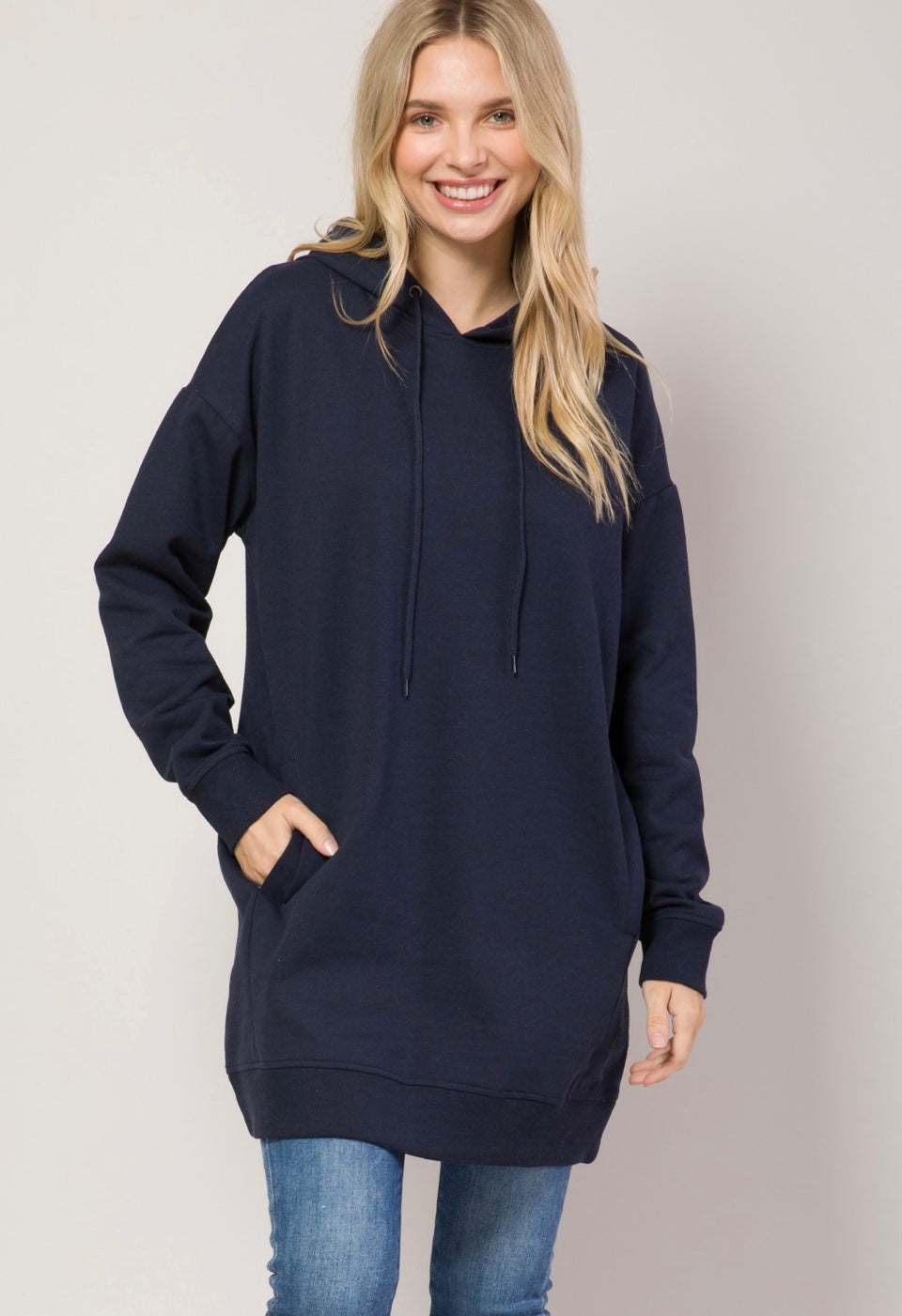 Oversized Hoodie Sweatshirt Pullover Tunic Top