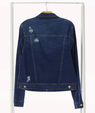 Load image into Gallery viewer, Plus Size Destroyed Denim Jean Jacket
