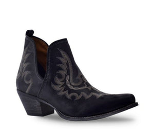 MYRA Lasso Lace Stitched Leather Boots