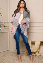 Load image into Gallery viewer, FRINGE HEM CARDIGAN
