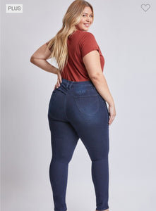 YMI Missy Plus WannaBettabody Mid-Rise Skinny Jean