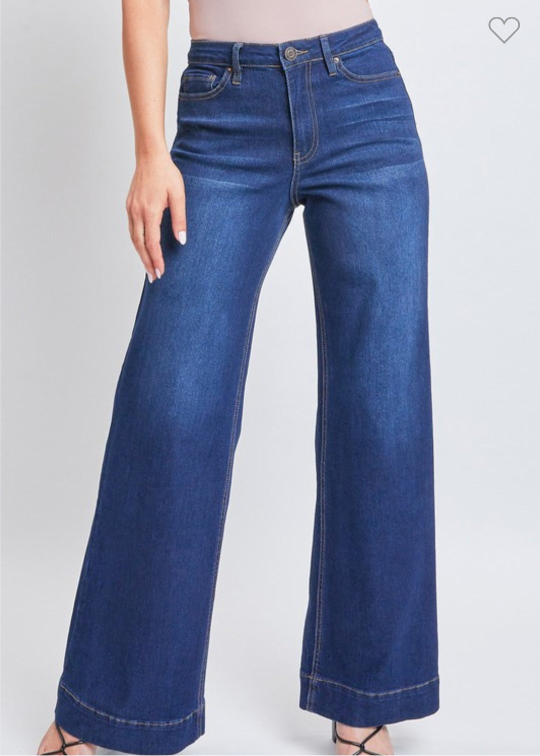 YMI Junior High Rise Wide Leg Jean – Sassy Ginger Boutique