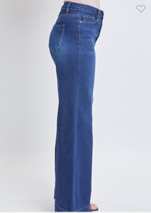 YMI Junior High Rise Wide Leg Jean