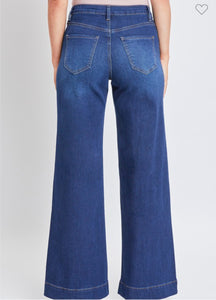 YMI Junior High Rise Wide Leg Jean