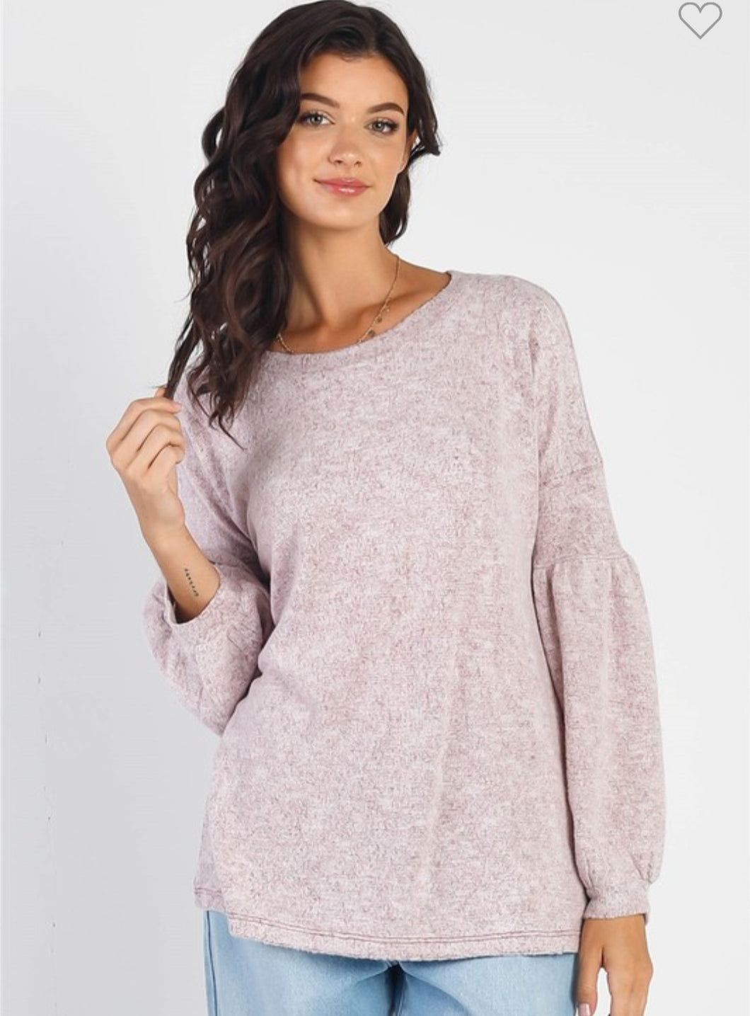 SUPER SOFT Round Neck Juliette Long Sleeve Top