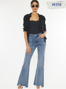 KAN CAN PLUS PETITE HIGH RISE FLARE JEANS